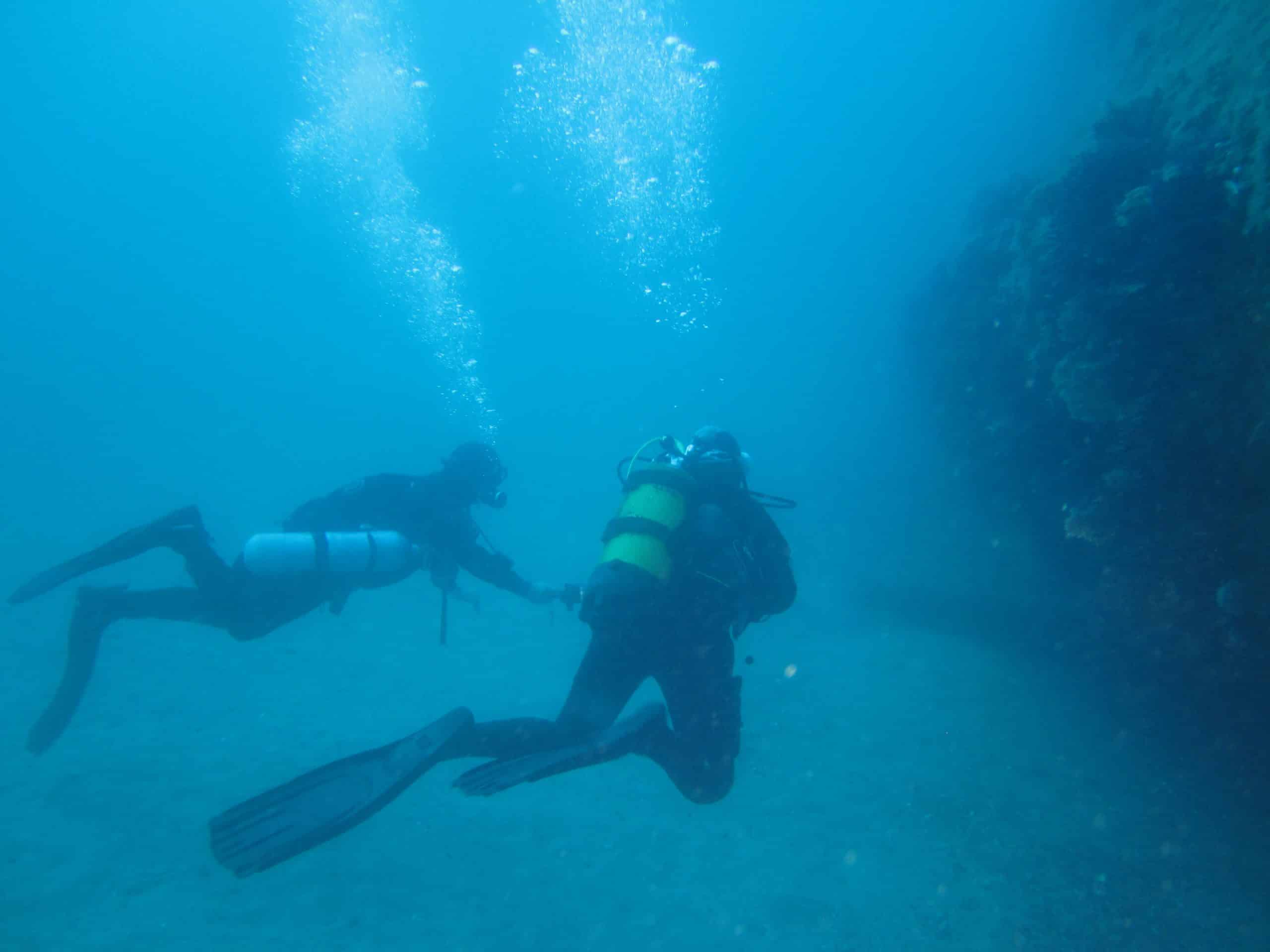 Plongée en mer cavalaire